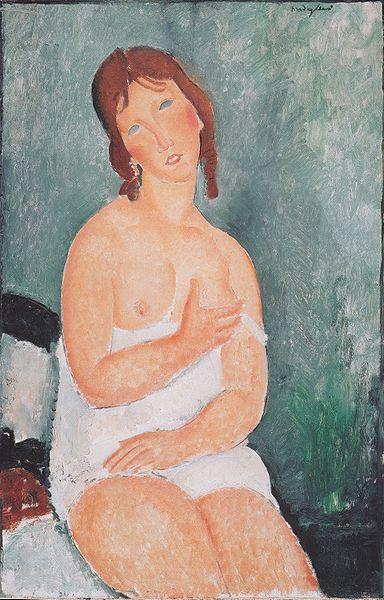 Amedeo Modigliani Junge Frau im Hemd